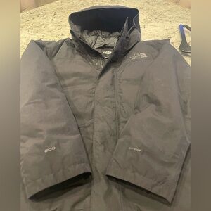 NORTH FACE DRYVENT 600 DOWN PARKA MENS XXL CLEAN BLACK PTP 28 HEM 32 EXTREME